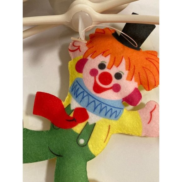 Vintage Creepy Dolly Toy Clown Balloons Baby Musical Mobile - Picture 3 of 3